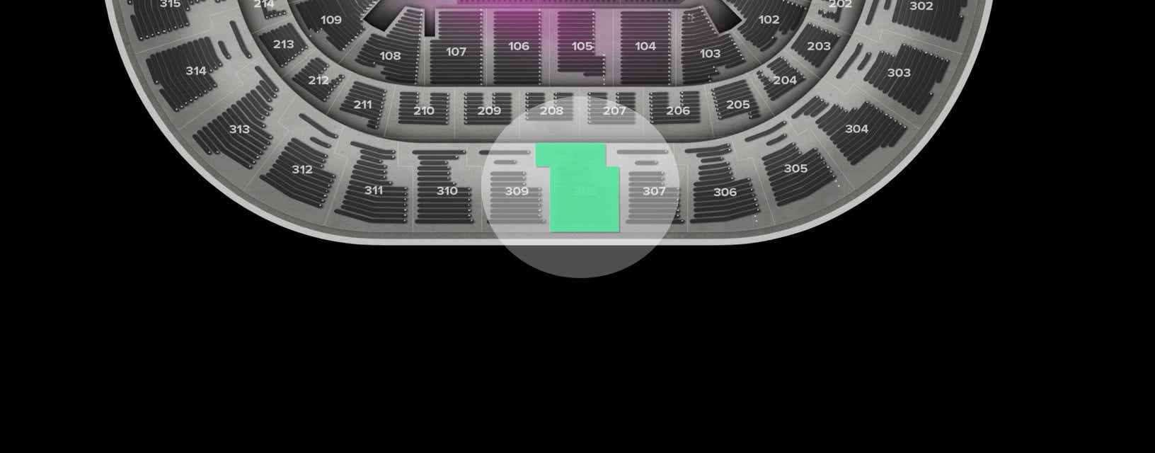 Seat view from Upper