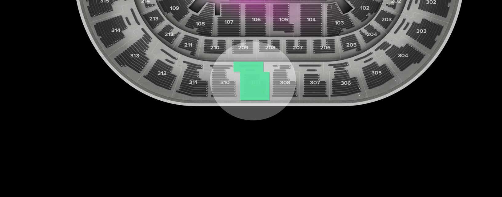 Seat view from Upper
