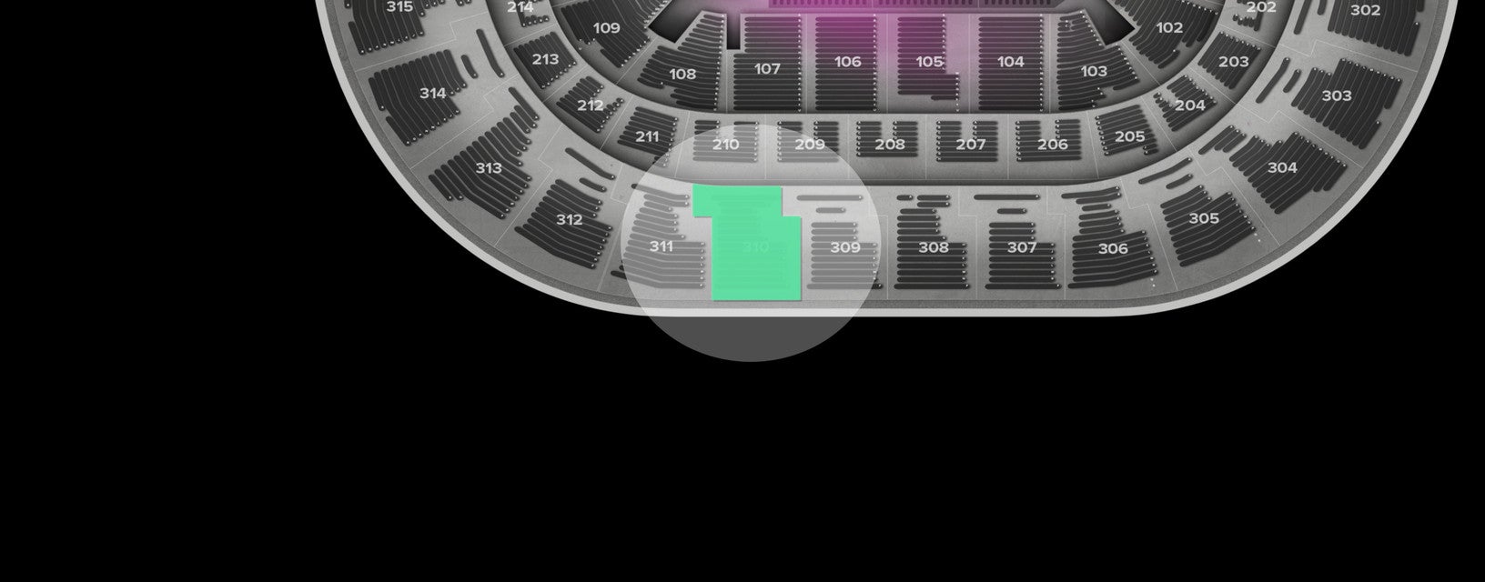 Seat view from Upper