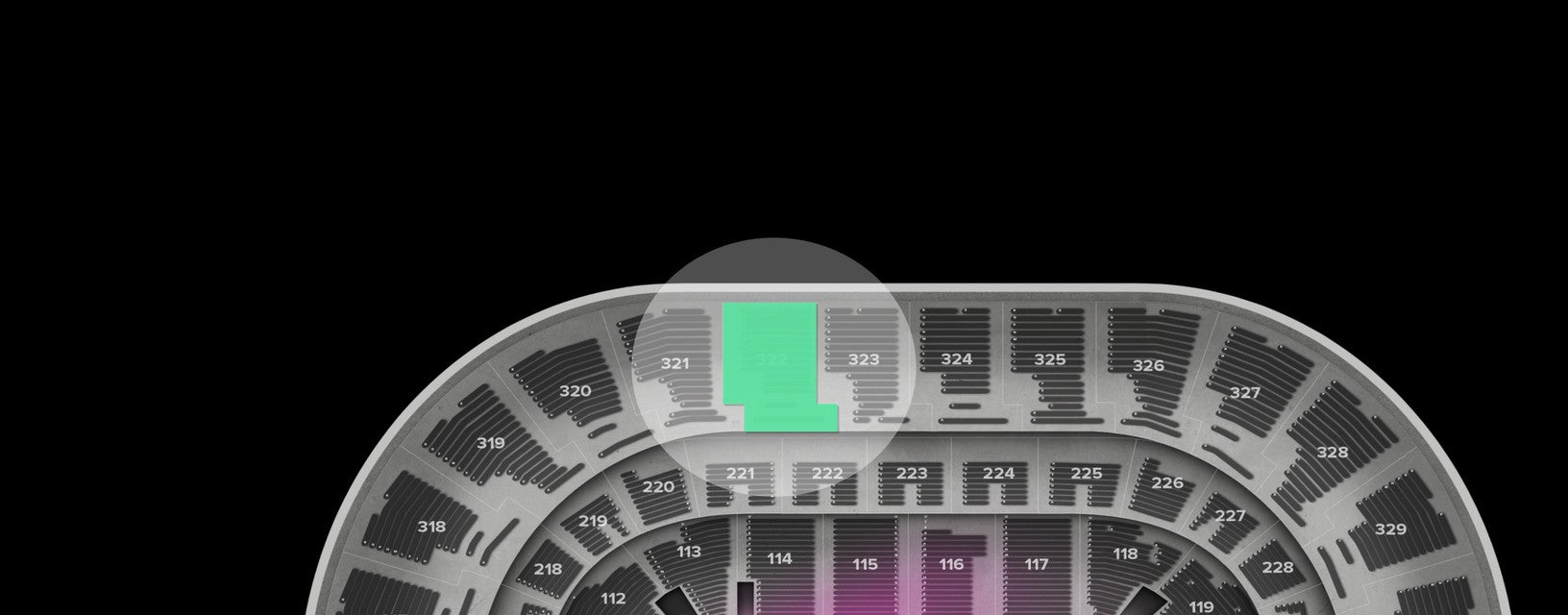 Seat view from Upper