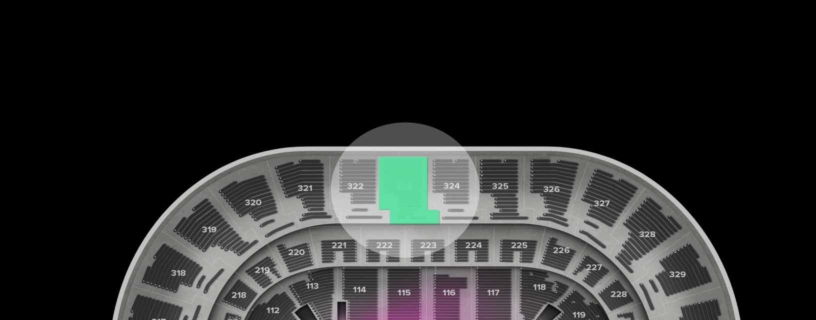 Seat view from Upper