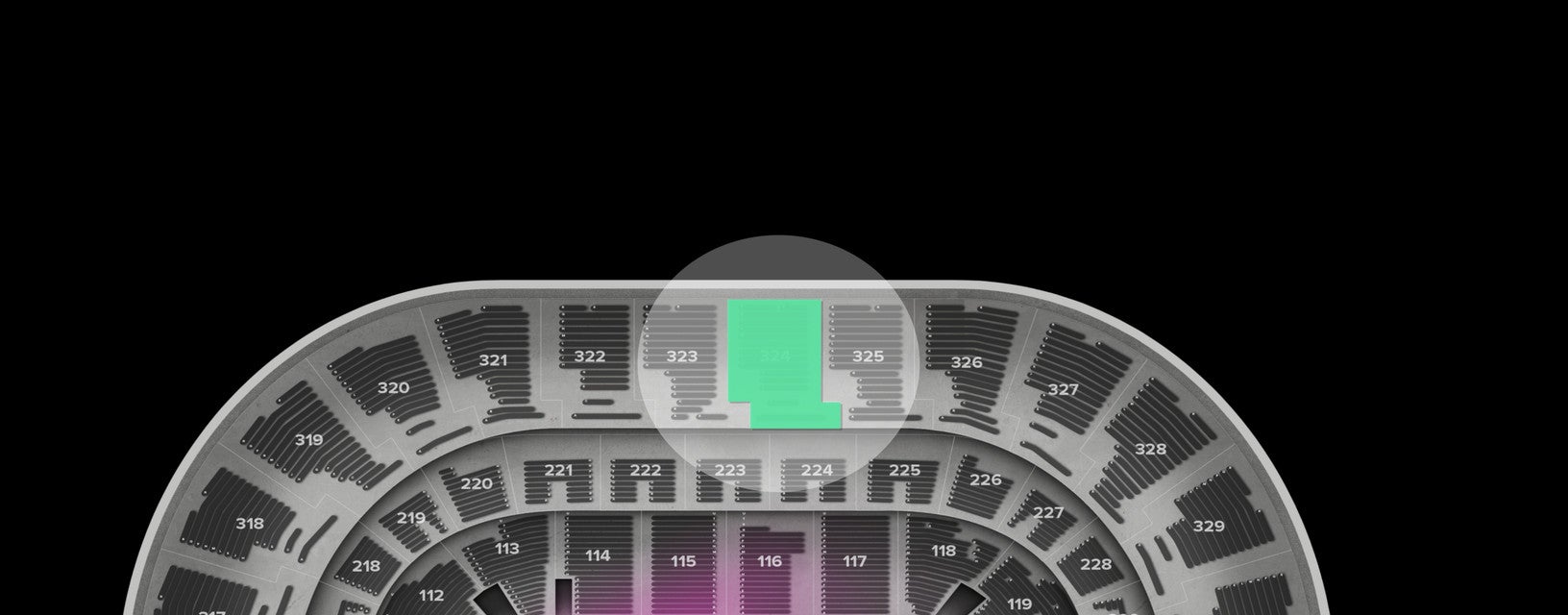 Seat view from Upper