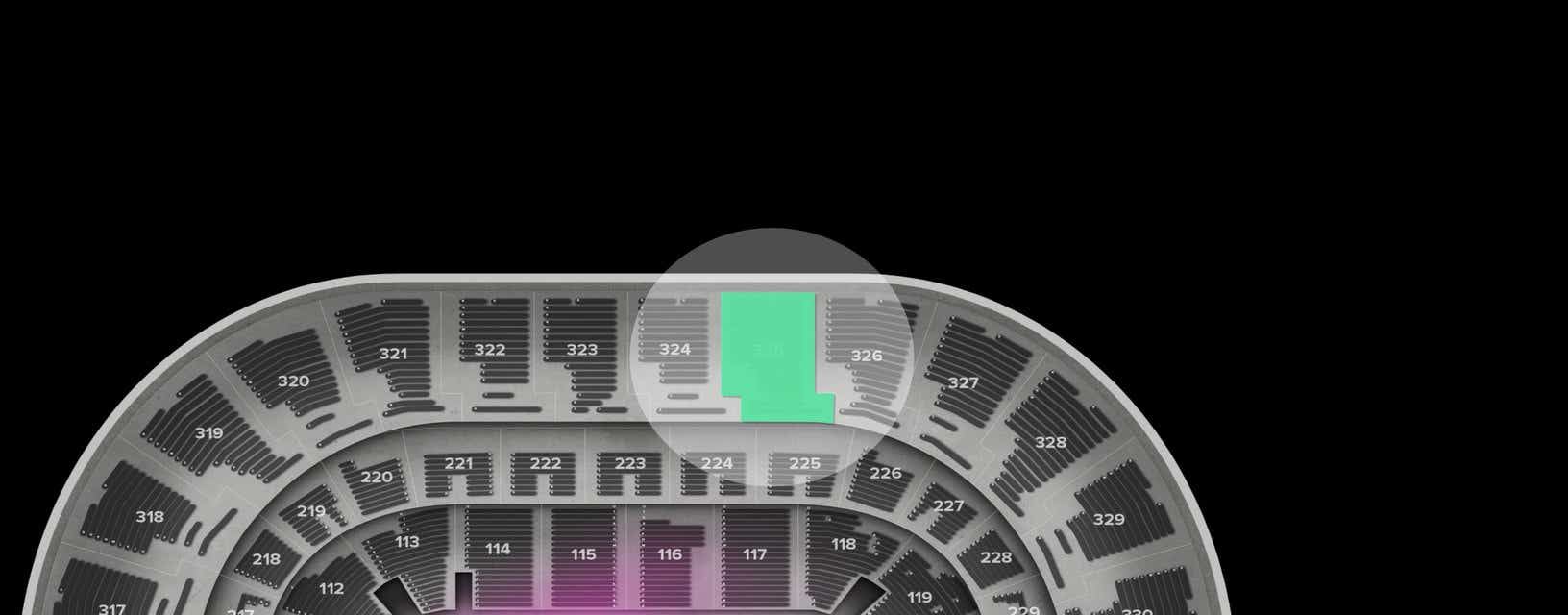 Seat view from Upper