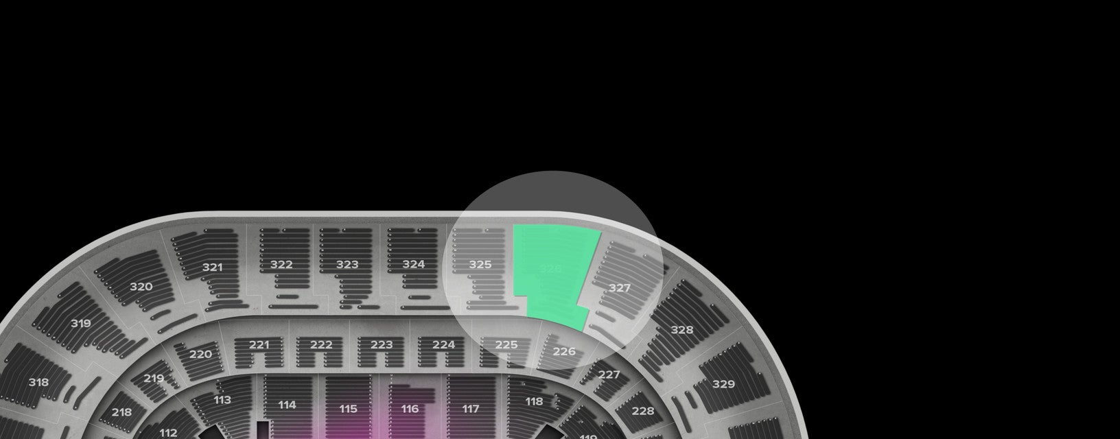Seat view from Upper