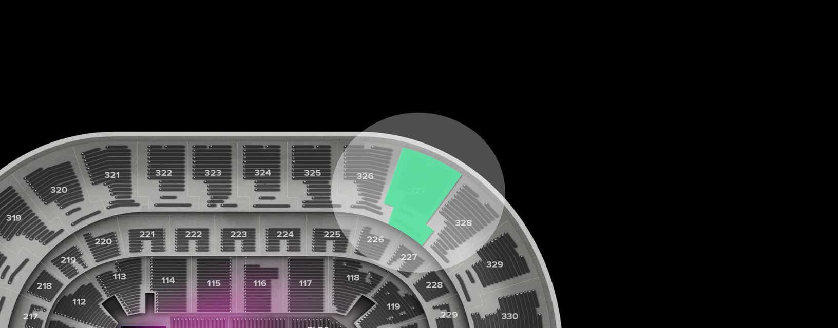 Seat view from Upper