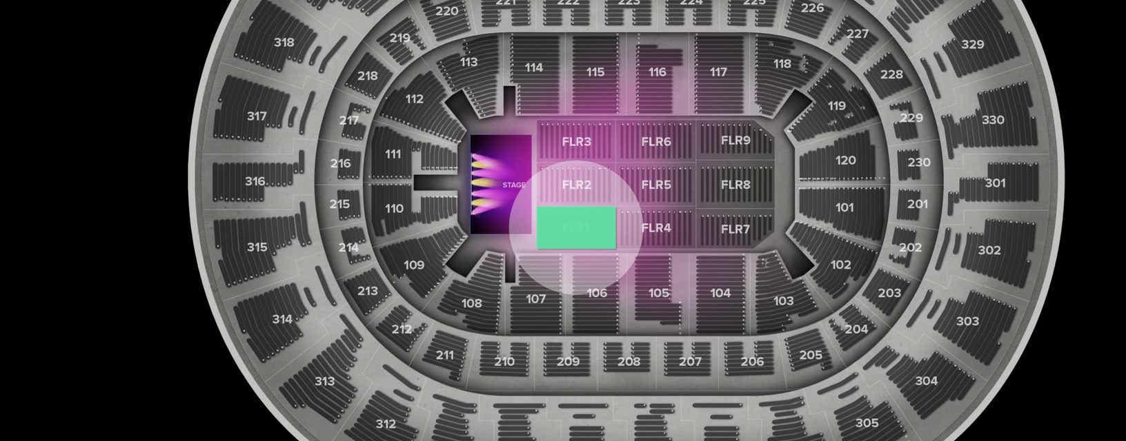 Seat view from Floor
