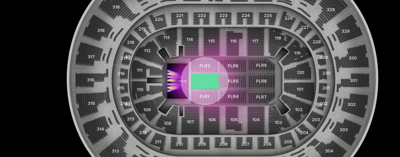 Seat view from Floor