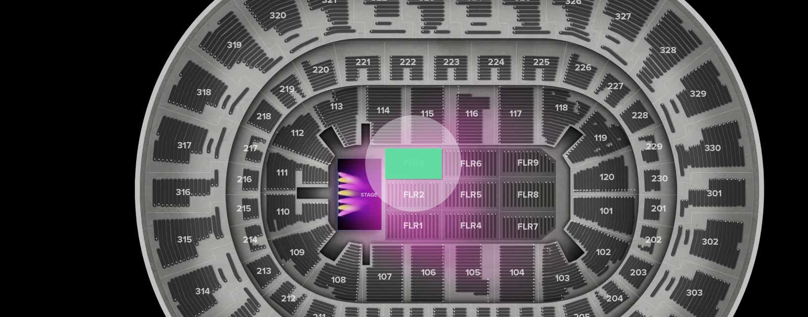 Seat view from Floor