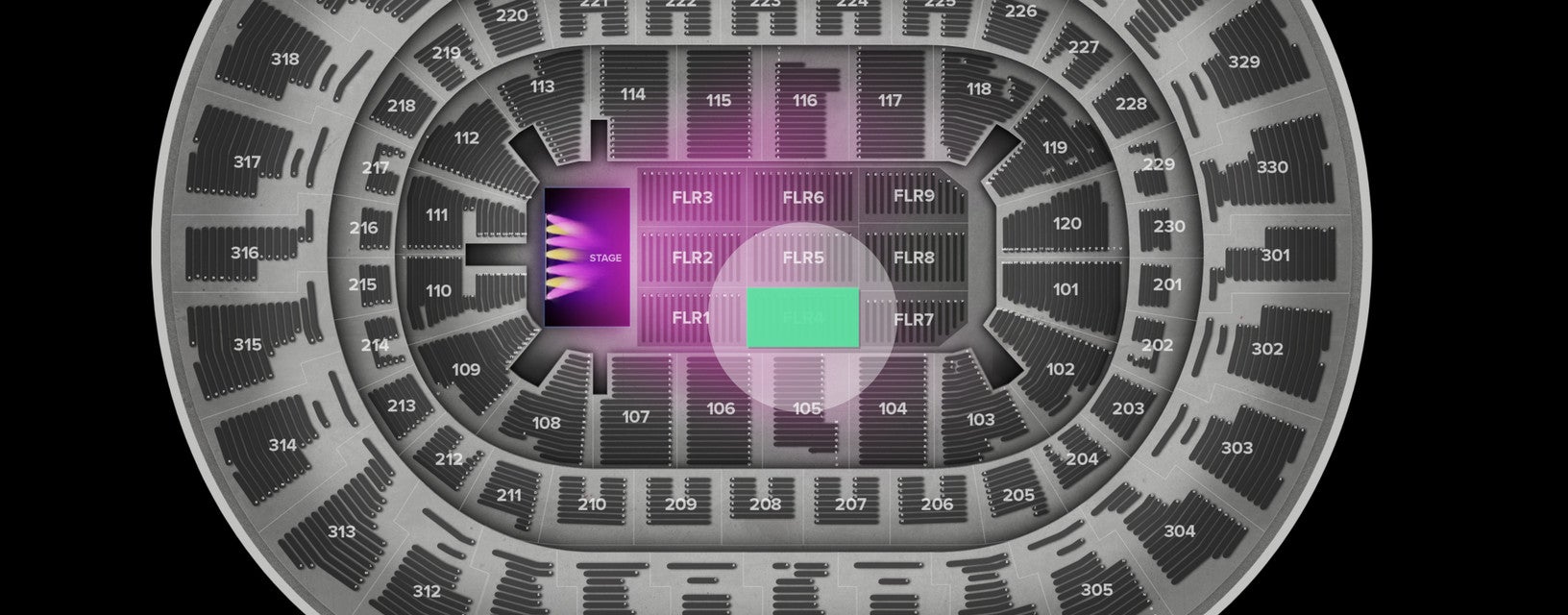 Seat view from Floor
