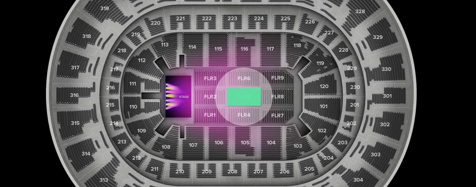 Seat view from Floor