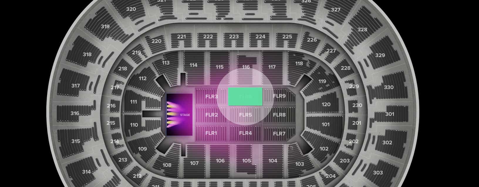 Seat view from Floor