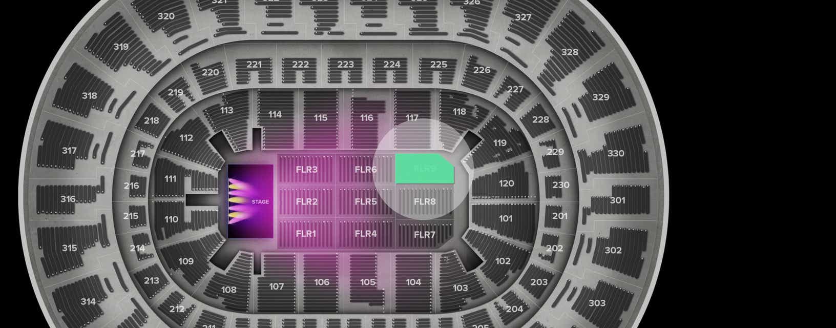 Seat view from Floor