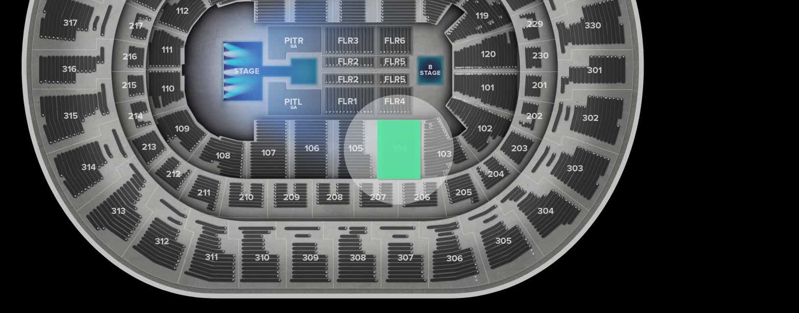 Seat view from Lower