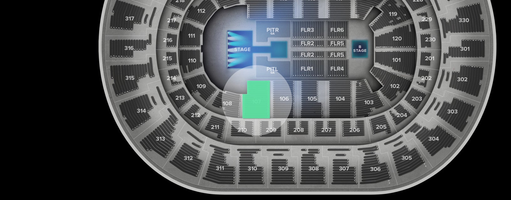 Seat view from Lower