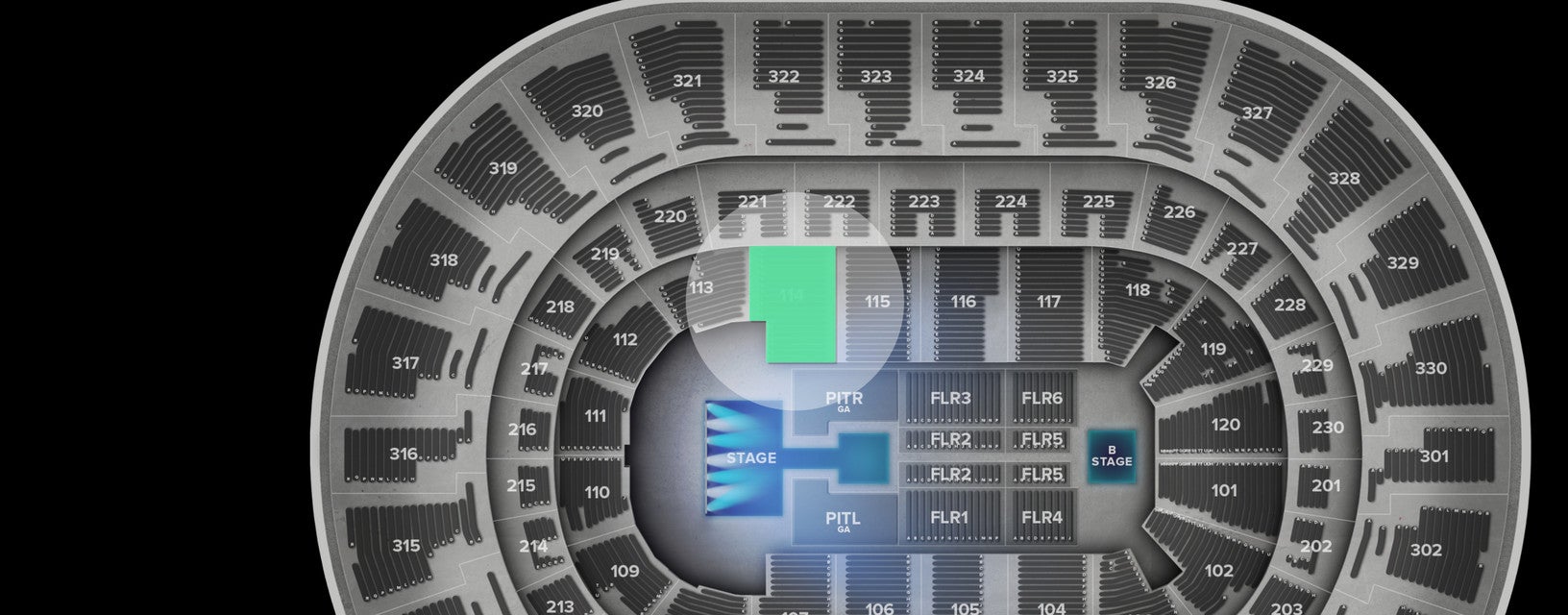 Seat view from Lower