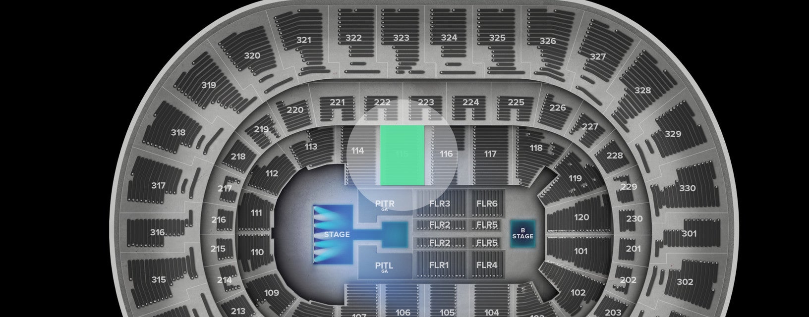 Seat view from Lower