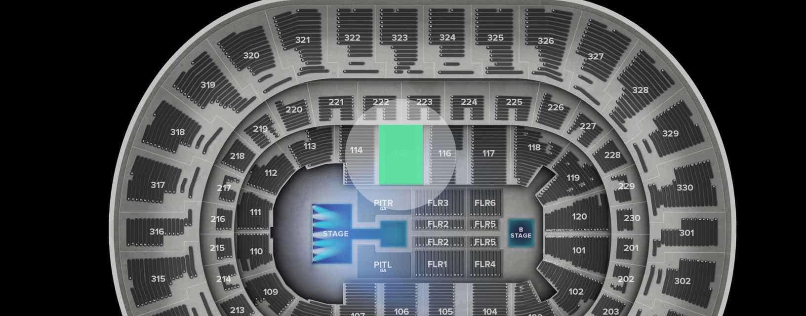 Seat view from Lower