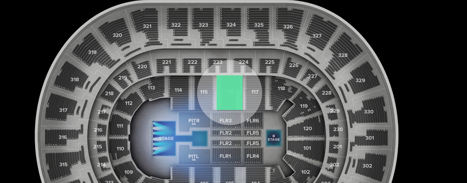 Seat view from Lower