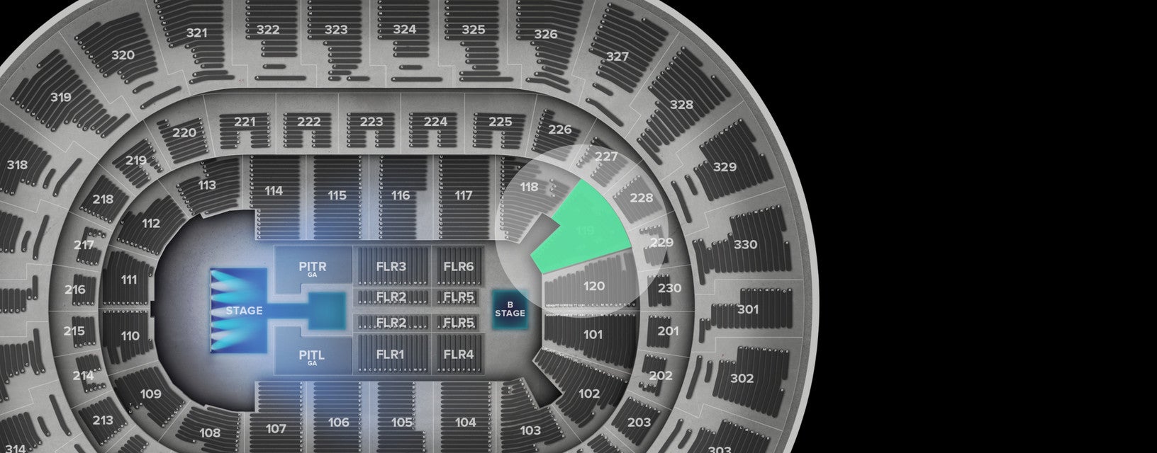 Seat view from Lower