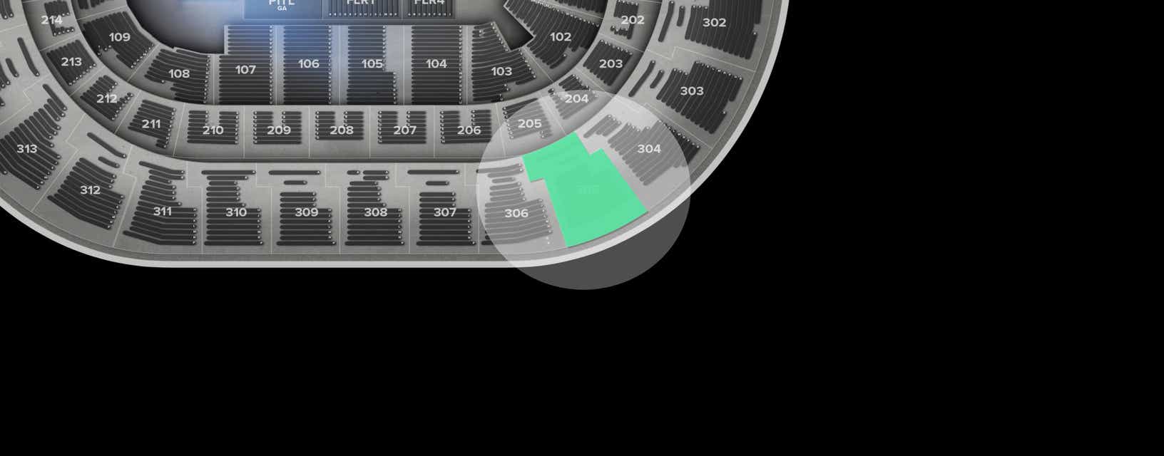 Seat view from Upper