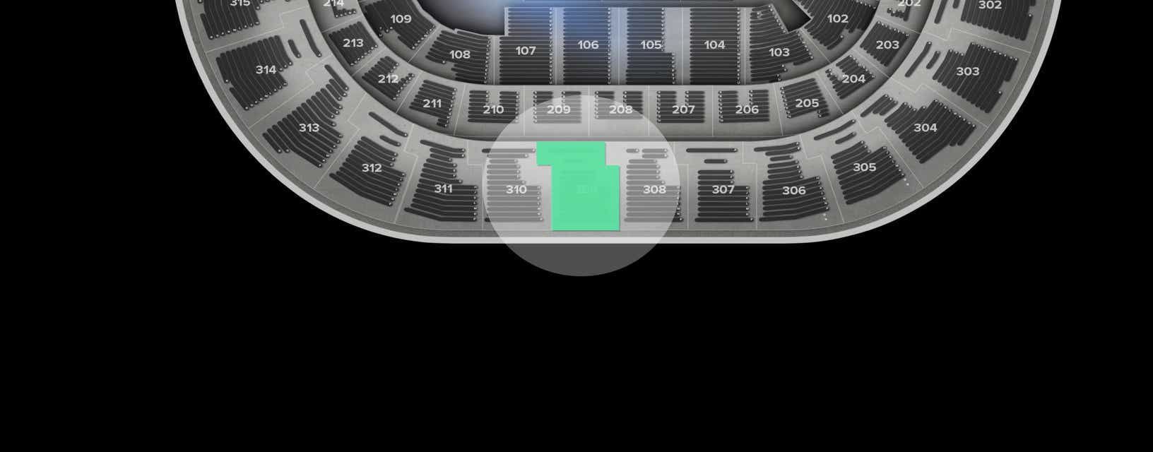 Seat view from Upper
