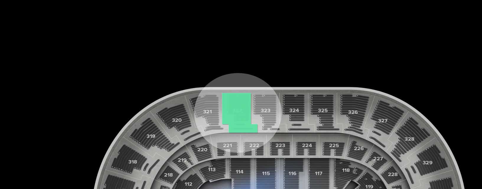 Seat view from Upper