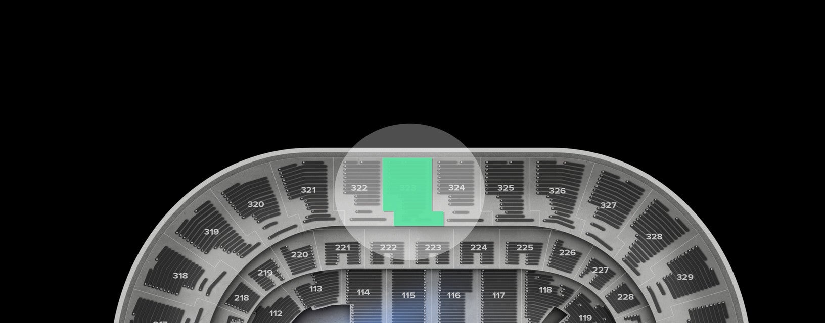 Seat view from Upper