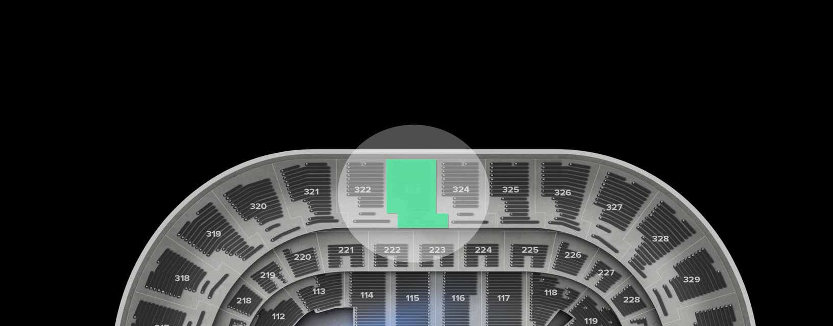 Seat view from Upper