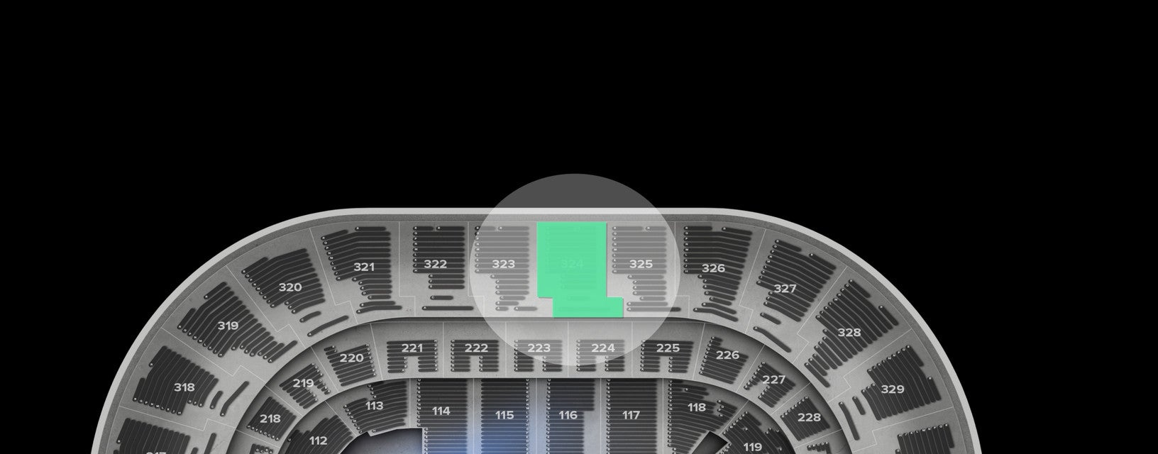 Seat view from Upper