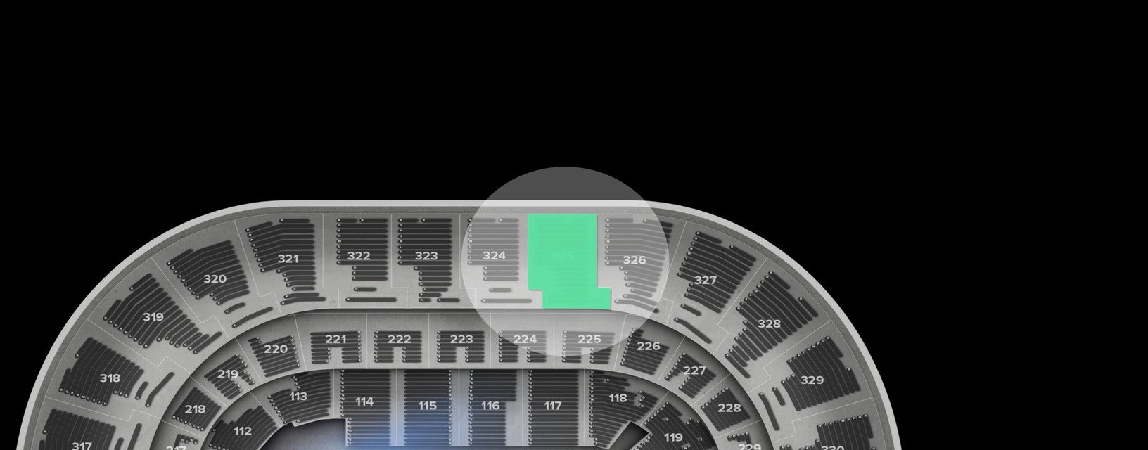 Seat view from Upper