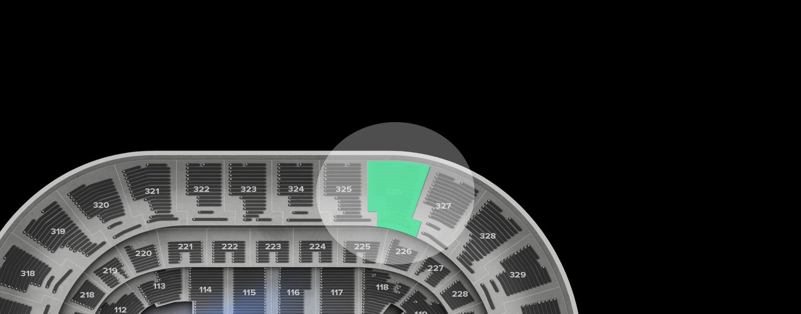 Seat view from Upper