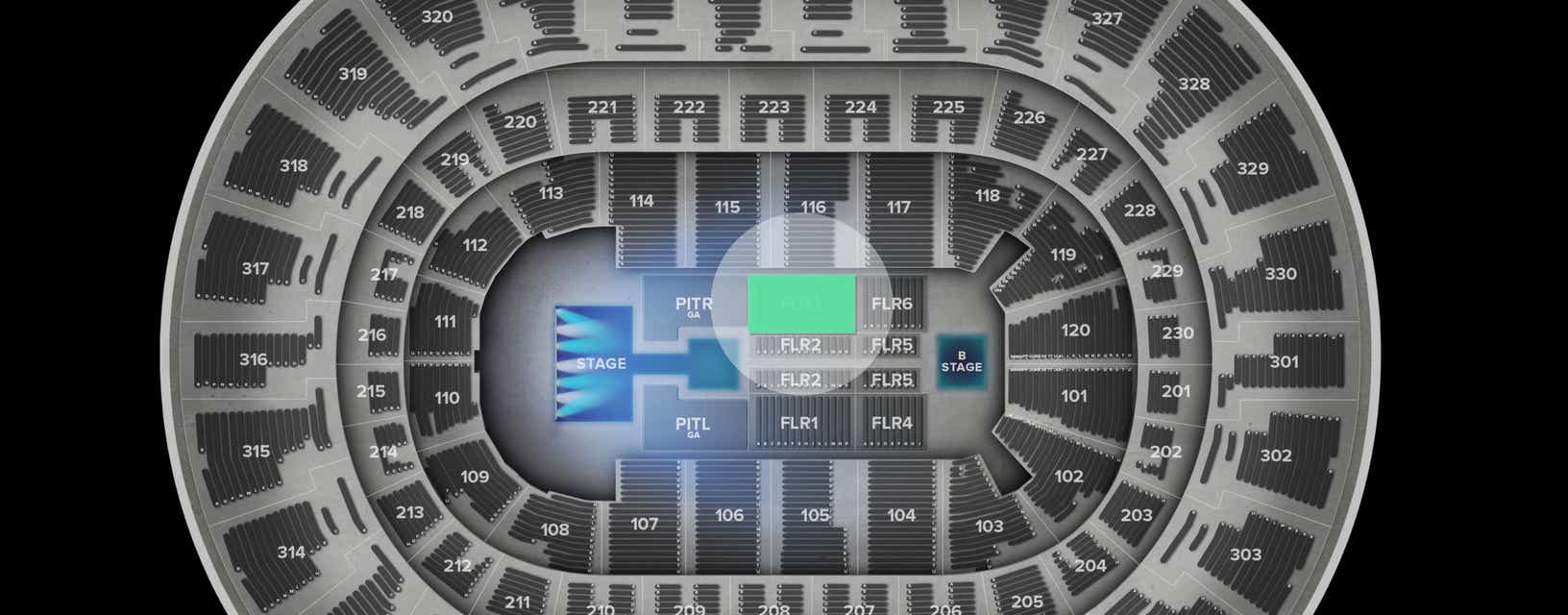 Seat view from Floor