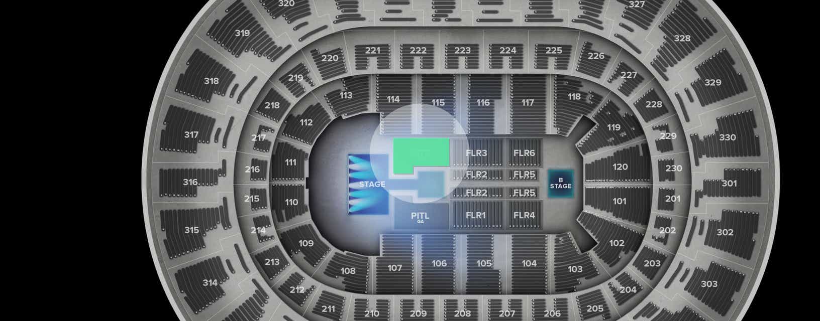 Seat view from Pit Right