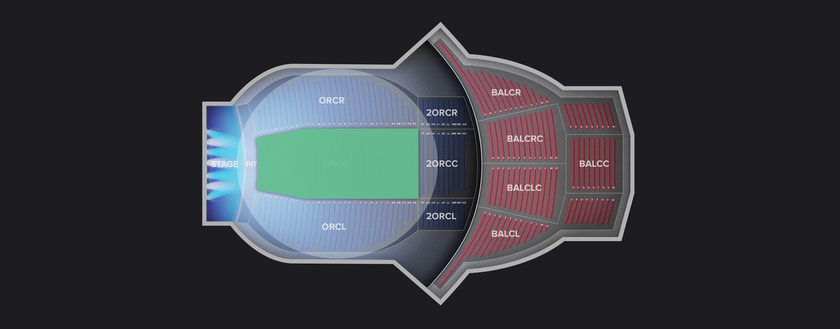Seat view from Orchestra