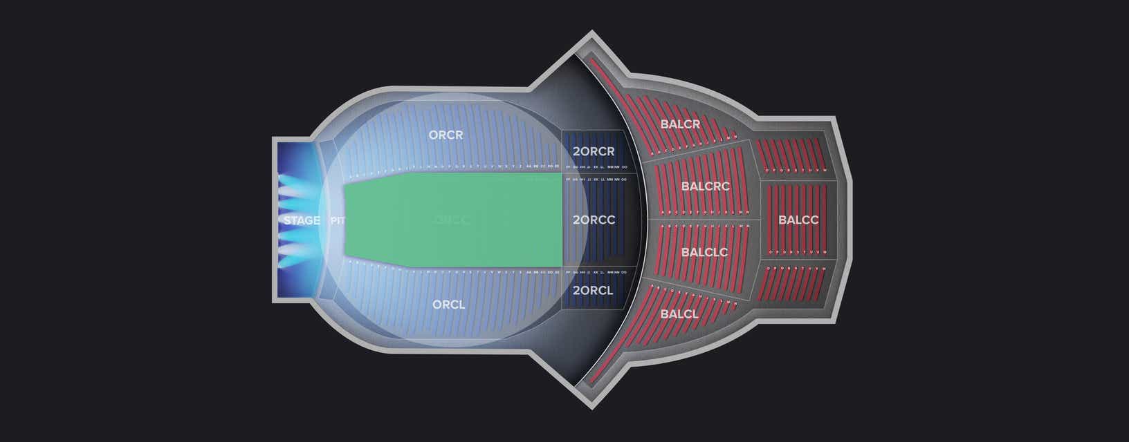 Seat view from Orchestra