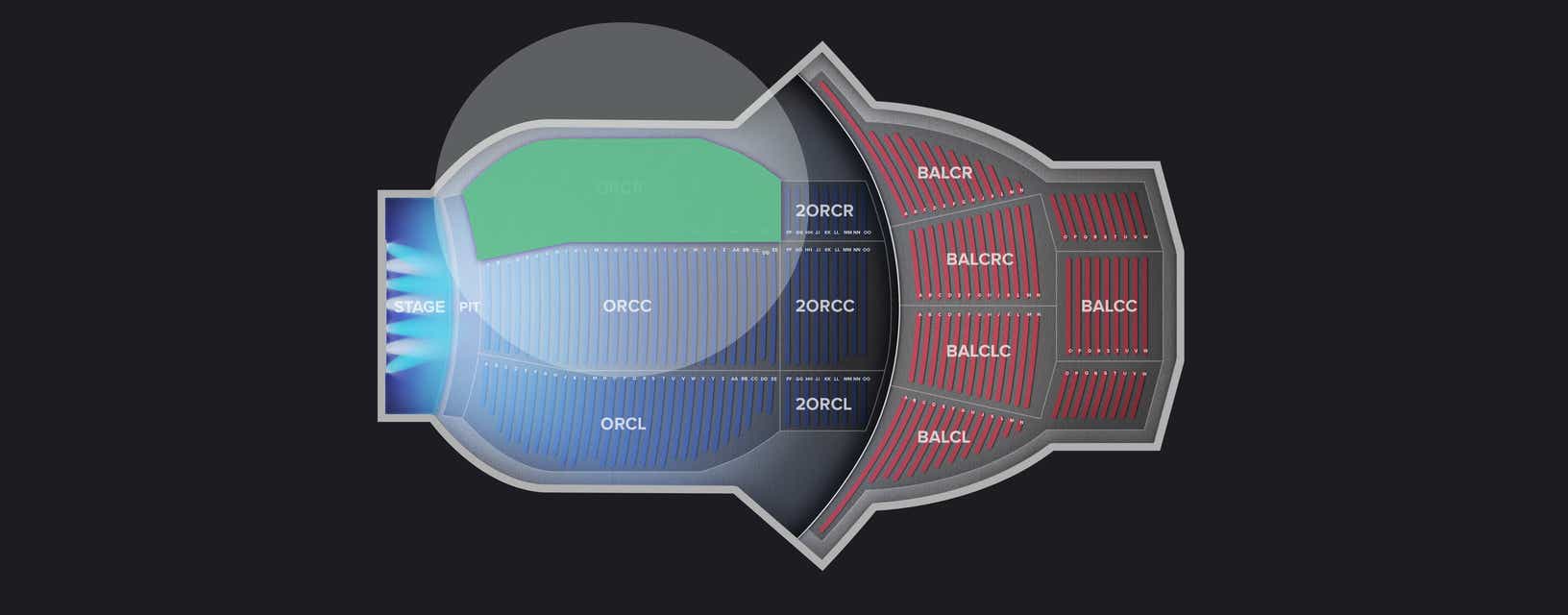 Seat view from Orchestra