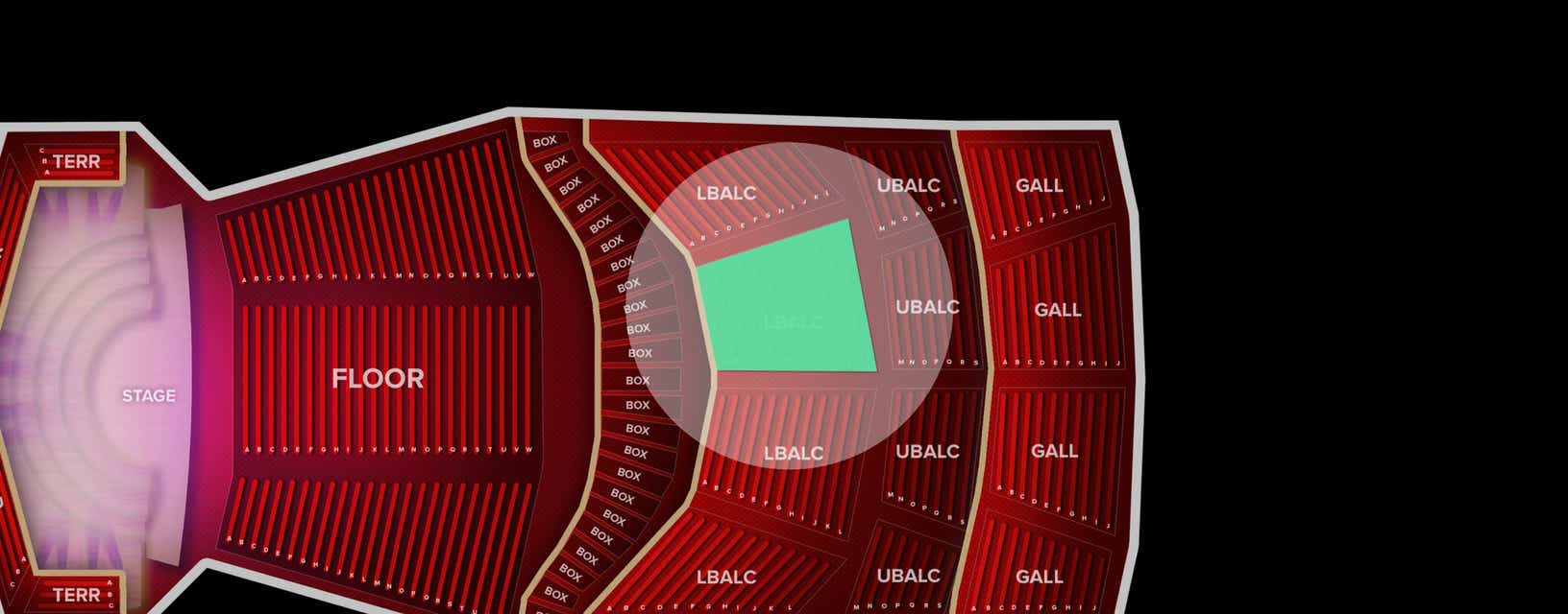 Seat view from Lower Balcony