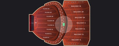 Seat view from Mezzanine Booth