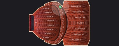 Seat view from Mezzanine Booth