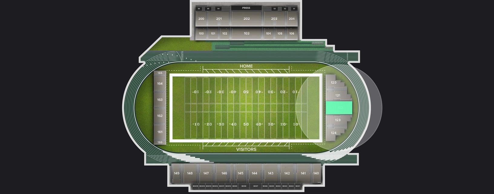 Seat view from Endline