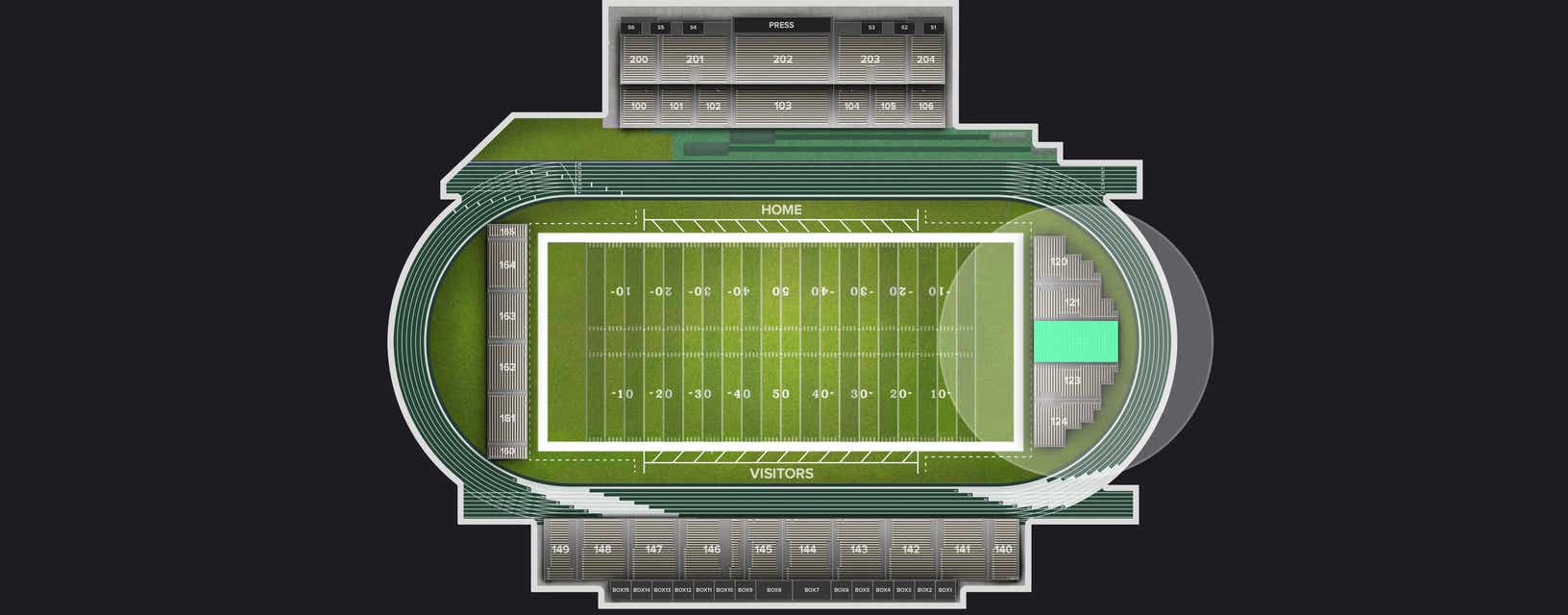 Seat view from Endline