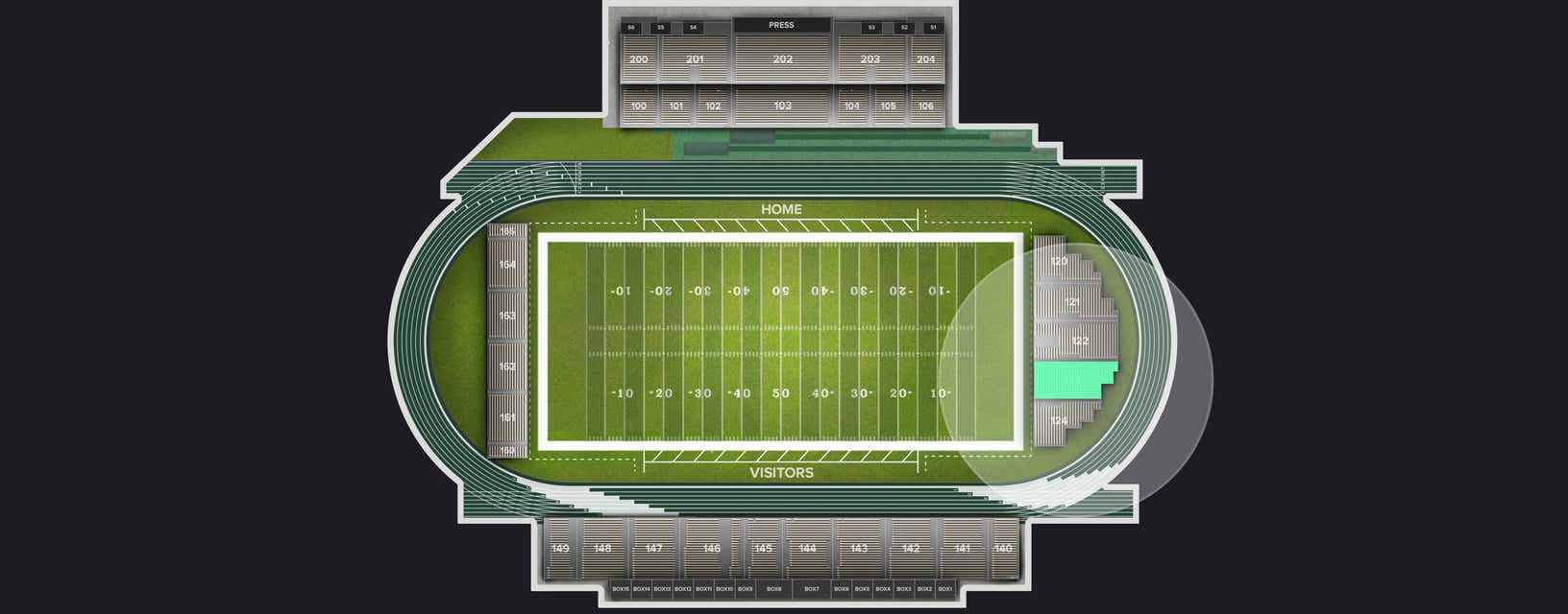 Seat view from Endline