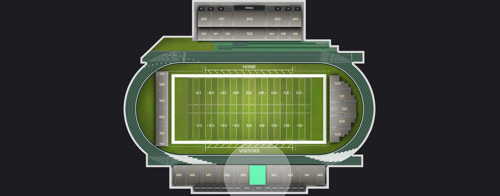 Seat view from Sideline