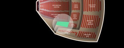 Seat view from Dress Circle Box