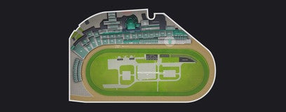 Seat view from Starting Gate Courtyard