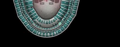 Seat view from Caesars Club Gold