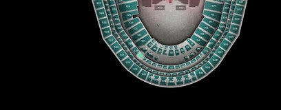 Seat view from Caesars Club Gold