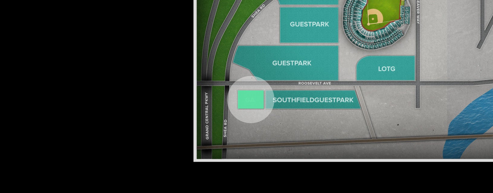 Seat view from General Parking