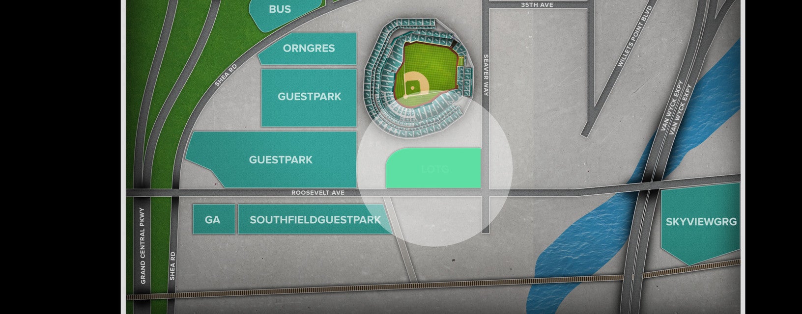 Seat view from Lot G