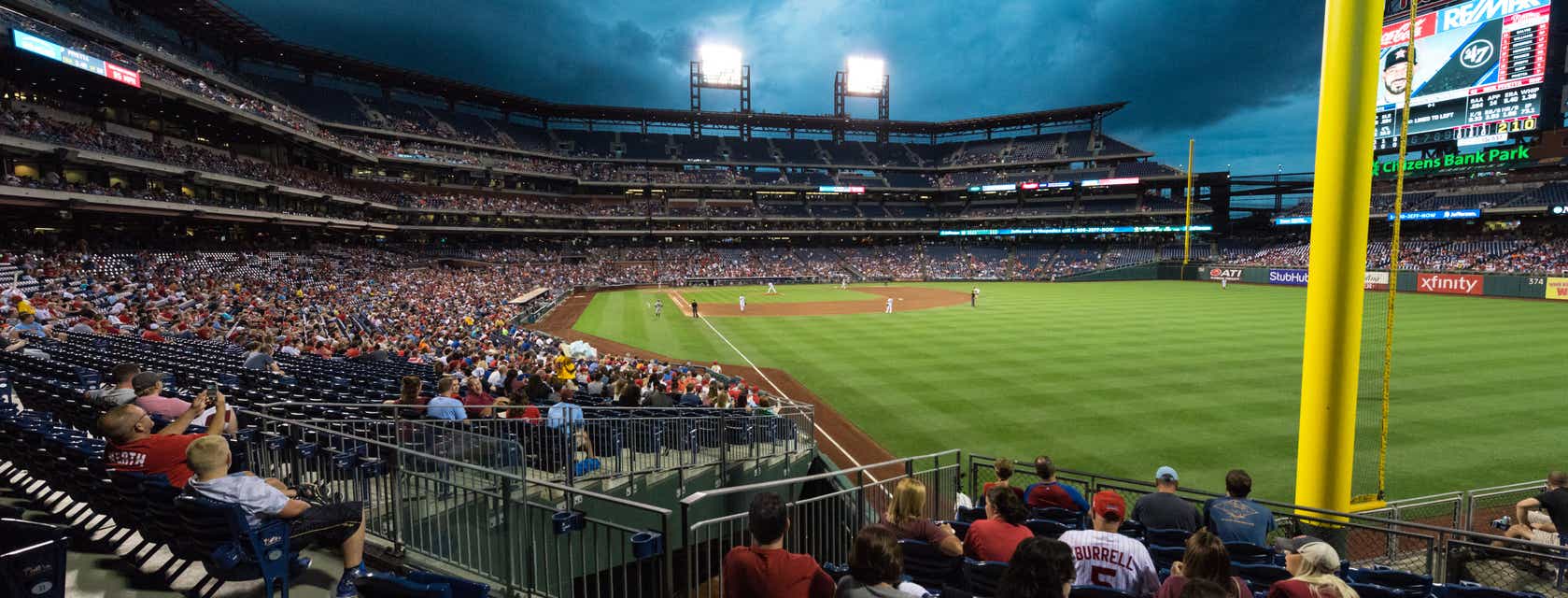 Seat view from Outfield